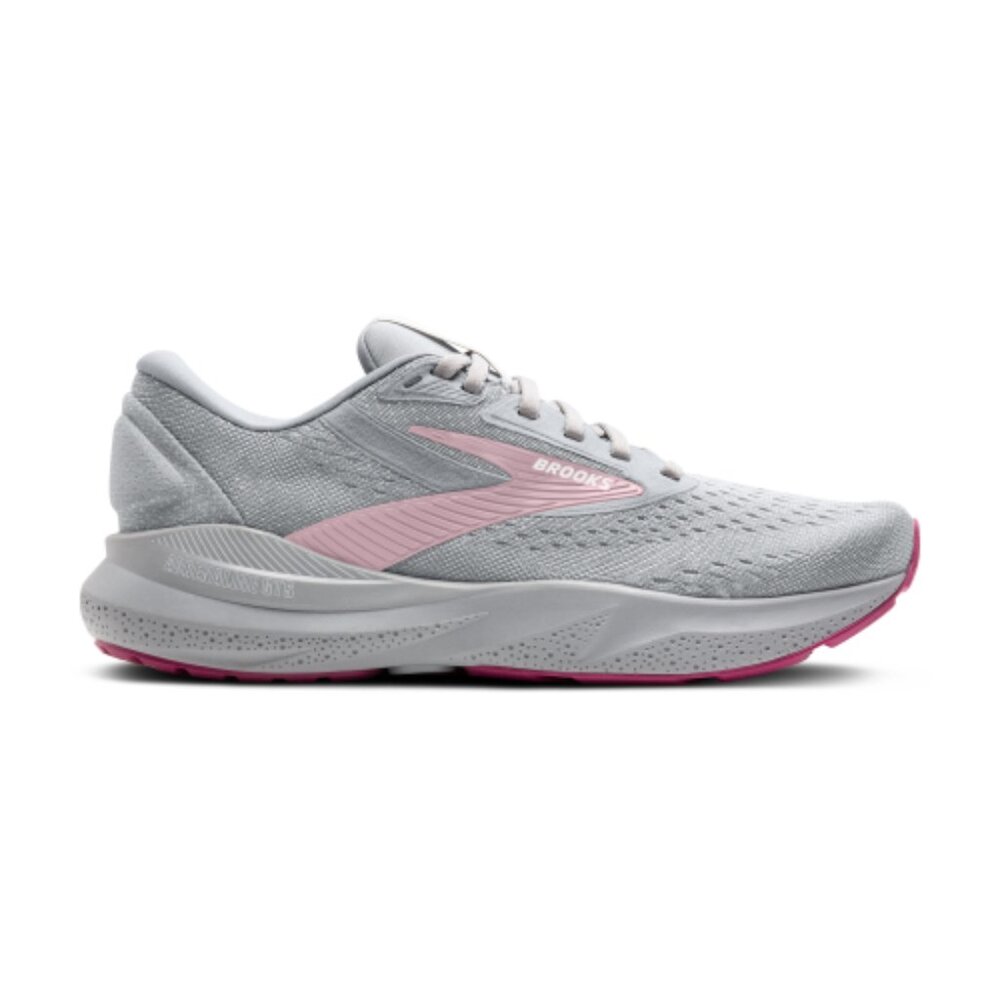 Brooks Women's Gray Pink Adrenaline GTS 24‎ Mesh Athletic Running Shoes Size 8.5